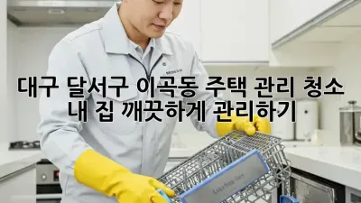 대구 달서구 이곡동 주택 관리 청소: 내 집, 깨끗하게 관리하기