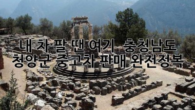 내 차 팔 땐 여기! 🚗 충청남도 청양군 중고차 판매 완전정복 💯